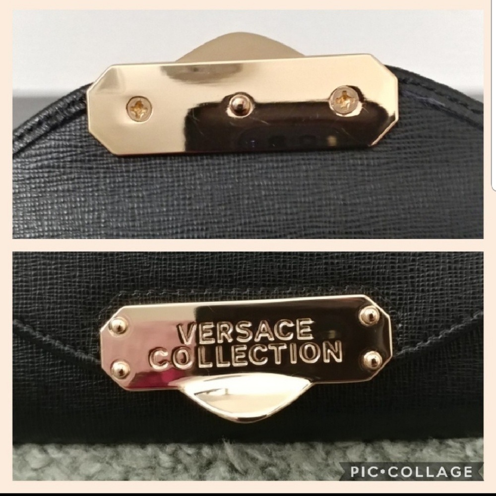 Versace Collection Saffiano Leather Mini Crossbody - Picture 5 of 6